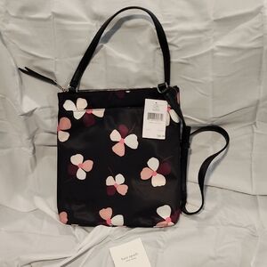 Kate Spade Black Floral Crossbody Bag